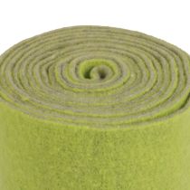 Artikel Vilten lint wollint vilten rol sierlint groen grijs 15cm 5m