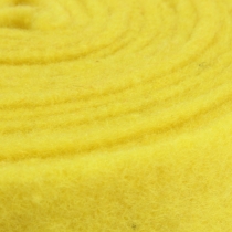 Vilten lint geel deco lint vilt 7,5cm 5m
