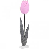 Artikel Vilt bloem vilt deco bloem tulp roze tafeldecoratie H68cm