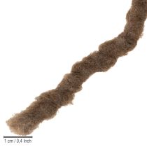 Artikel Bruin wollen koord, 25m decoratief lint voor bloemisterij en knutselen