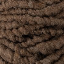 Artikel Pluizig Mirabell wollen koord, bruin, 25 meter decoratief lint voor bloemschikken en knutselprojecten.
