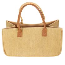 Artikel Tas van vilt met raffia-look, 50 cm x 25 cm x 25 cm