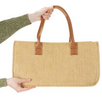 Artikel Tas van vilt met raffia-look, 50 cm x 25 cm x 25 cm