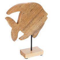 Artikel Houten visfiguurtje, maritieme decoratie, handgemaakte tafeldecoratie voor de woonkamer, 22 cm