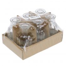 Artikel Flesvaas klein Ø5,5cm H10,5cm helder 6 st