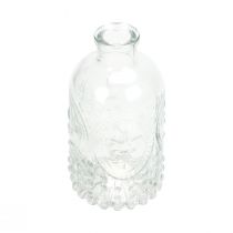 Artikel Decoratieve flessen minivazen glazen kandelaars H12,5cm 6st