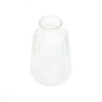 Artikel Decoratieve flessen kandelaar mini vazen glas H11cm 6st