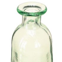 Artikel Fles decoratie vaas glas helder/groen retro Ø6.5cm H30cm