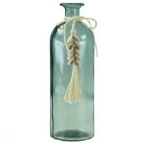 Artikel Flessen decoratieve glazen vaas porceleinslak maritiem H26cm 2st