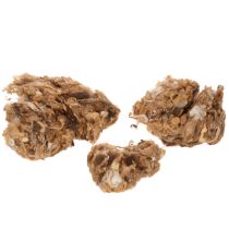 Artikel Bruin gemêleerde schapenwol, natuurlijke wol, los, voor knutselprojecten, 250 g