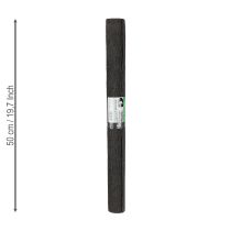 Artikel Bloemist crêpepapier zwart 50x250cm