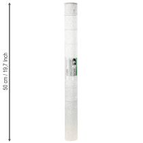 Artikel Bloemist crêpepapier zilver 50x250cm