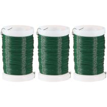 Artikel Decoratief bloemistendraad, mirtedraad groen, 0,30 mm, 100 g, 3 stuks