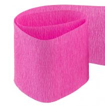 Artikel Bloem crêpe roze B10cm gramgewicht 128g/m2 L250cm 2st