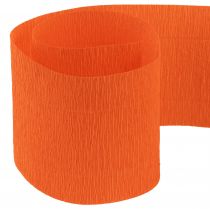 Artikel Bloem crêpe oranje B10cm gramgewicht 128g/m² L250cm 2st