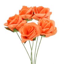 Artikel Foam Roos Ø4,5cm Oranje 36 st