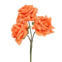Artikel Foam roosjes Ø7,5cm oranje 18 st