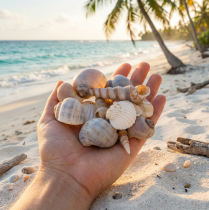 Artikel Schelpen en slakken. Natuurlijke maritieme decoratieve items voor een stijlvol interieur. 500 g