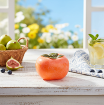 Artikel Kunstkaki fruit decoratief kunstfruit Ø8cm H5,5cm