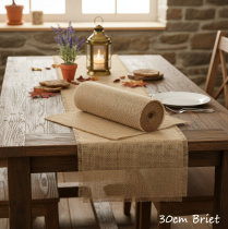Artikel Tafelloper jute lint naturel 30cm 10m