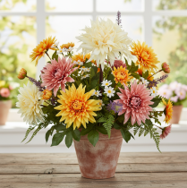Artikel Dahlia kunst creme 25,5cm 3st