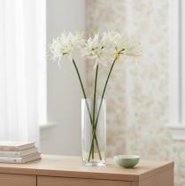 Artikel Nerine Guernsey Lelie Kunstbloem Wit Geel Ø15cm L65cm