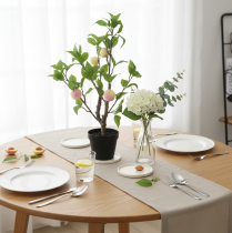 Artikel Kunstmatige perzikboom met 4 vruchten, decoratief, H53cm