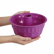 Artikel Bundtcakevorm, metaal, decoratieve cakevorm, paars, Ø23cm, H12cm