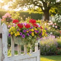 Artikel Bloembak met beugel, balkon, metaal, 35x15cm, H13cm