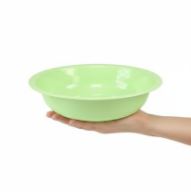 Artikel Decoratieve metalen schaal met emaille-look, limoengroen, 25 cm