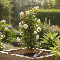 Artikel Tuinrek, klimhulp voor rozen en andere klimplanten, ideaal voor tuinontwerp, 108 cm, set van 2.