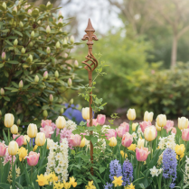 Artikel Tuinpaal met decoratief element, 115 cm, voor tuindecoratie.