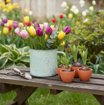 Artikel Decoratieve mok, plantenpot, mandala, geëmailleerd, Ø13cm H12cm