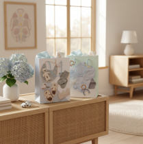 Artikel Cadeautasje voor een babyjongen - Ideaal voor kraamcadeaus - 23 cm - 2 stuks