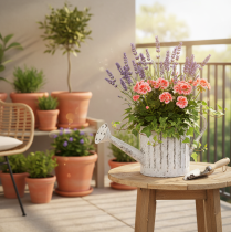Artikel Decoratieve gieter, plantenbak, gieter voor het beplanten van planten Ø10,5 cm
