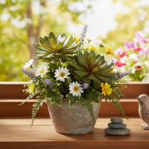 Artikel Kunstmatige vetplant als decoratieve plant, groen, 18 cm, 3 stuks