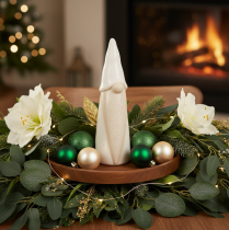 Artikel Decoratief kabouterbeeldje om neer te zetten, kerstdecoratie, keramiek, 22 cm