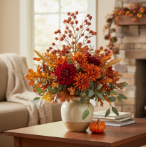 Artikel Kunstmatige bessenstruik, levensechte herfstdecoratie, 68 cm