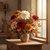 Artikel Kunstmatige dahlia voor vaas, 68 cm