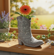Artikel Decoratieve cowboylaarzen/plantenschoenen 24 cm