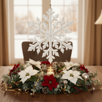 Artikel Grote decoratieve sneeuwvlok, hangende decoratie, 30 cm