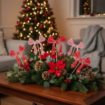 Artikel Decoratieve strikjes voor bloemen, 32 cm, 12 stuks