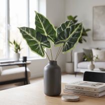 Artikel Alocasia Olifant Oorpijl Blad Kunstplanten Groen 55cm
