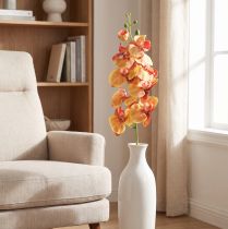 Artikel Orchidee Phalaenopsis kunst 9 bloemen rood geel 96cm