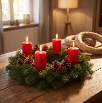 Artikel Strokrans 30/4cm 10st - Ideaal voor knutselen, decoratie, adventskransen, herfst, Pasen