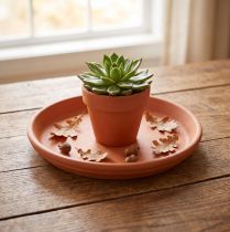Artikel Onderzetter Mediterraan, keramische kom terracotta Ø10,7cm