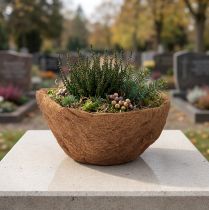 Artikel Bloemenschaal rond, schaal van natuurlijke vezels, kokosplantenschaal rond 30cm