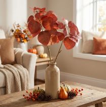 Artikel Decoratieve tak deco bladeren kunsttalgboom rode bladeren 72cm