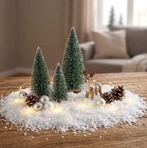 Artikel Decoratieve sneeuw sneeuwvlokken wit winterdecoratie wit 2,8l