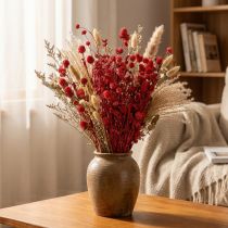 Artikel Kogelamarant (Gomphrena globosa), rood, droog, 45cm, 100g